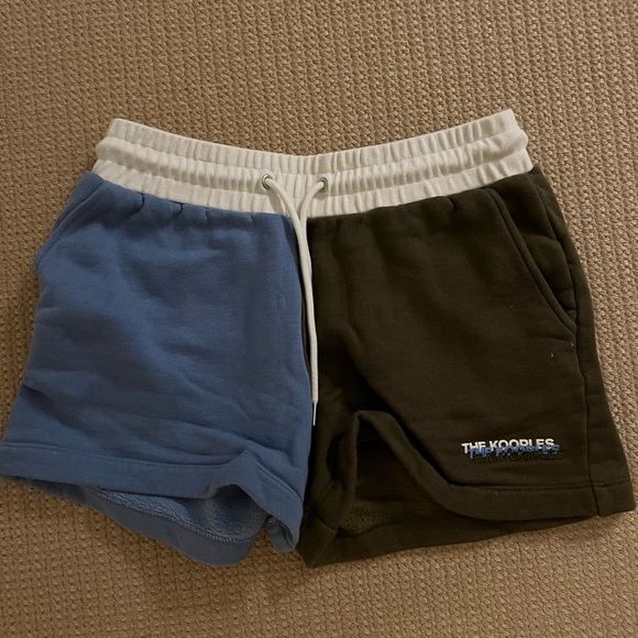 The Kooples Sport Blue and Green Shorts - Picture 1 of 3
